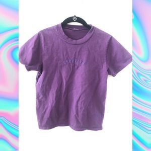 Brandy Melville purple Brooklyn top